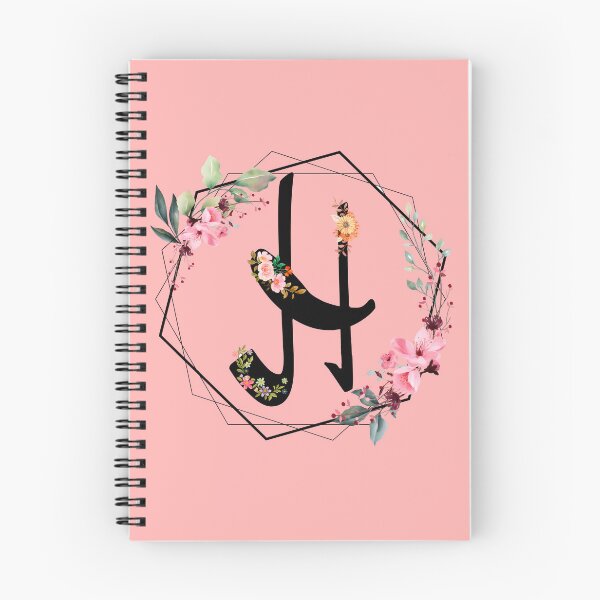Item preview, H monogram flowers, watercolor designed and sold by OmikronStore.