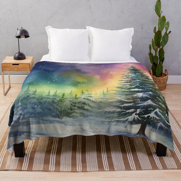 Item preview, Aurora borealis light landscape designed and sold by Art by Lilia.