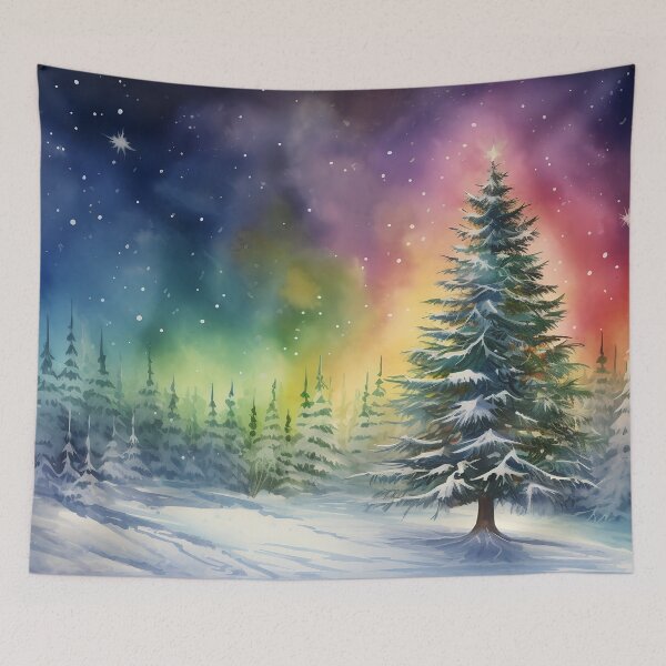 Item preview, Aurora borealis light landscape designed and sold by Art by Lilia.