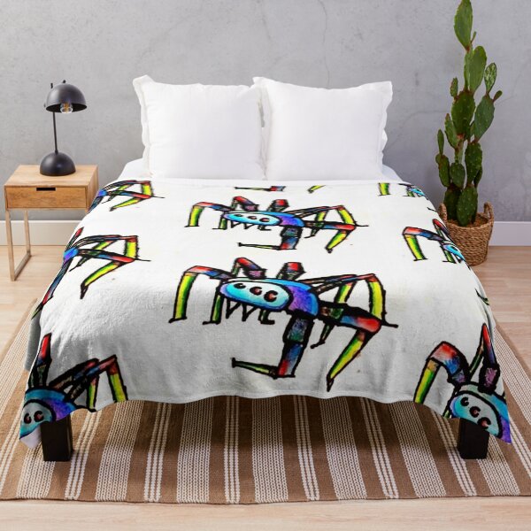 Item preview, Watercolor Rainbow Spider (bigger version) designed and sold by travelertime.
