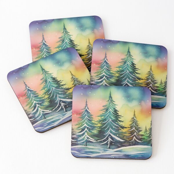 Item preview, Aurora borealis light landscape designed and sold by Art by Lilia.