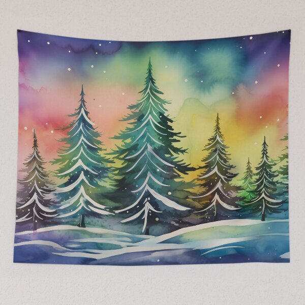 Item preview, Aurora borealis light landscape designed and sold by Art by Lilia.