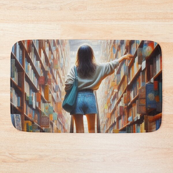 Item preview, At the library. designed and sold by growing-mom.