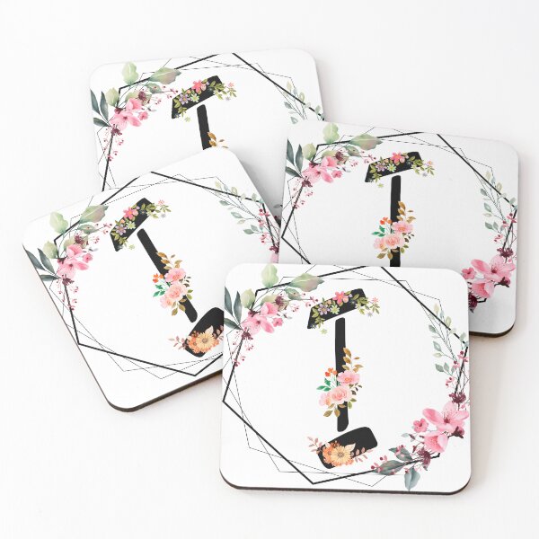 Item preview, I monogram flowers, watercolor designed and sold by OmikronStore.