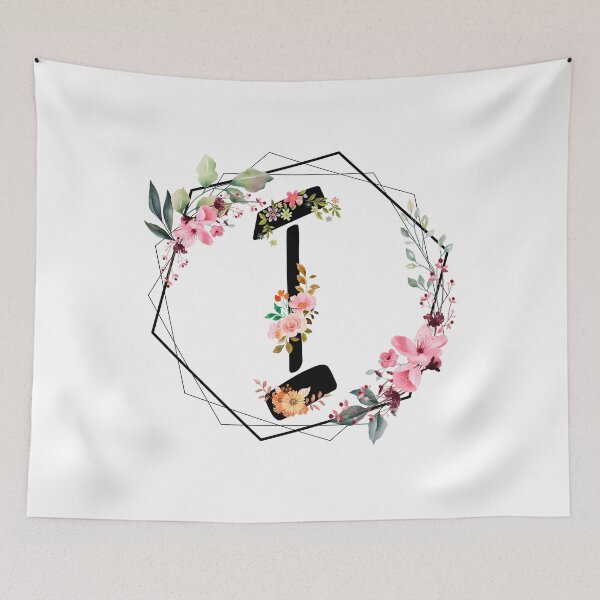 Item preview, I monogram flowers, watercolor designed and sold by OmikronStore.