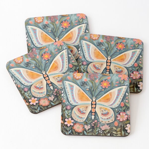 Item preview, Mystical Moth and Flower Harmony: Botanical Nature Design designed and sold by sweet1342.