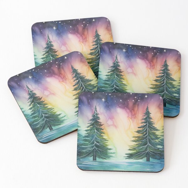 Item preview, Aurora borealis light landscape designed and sold by Art by Lilia.