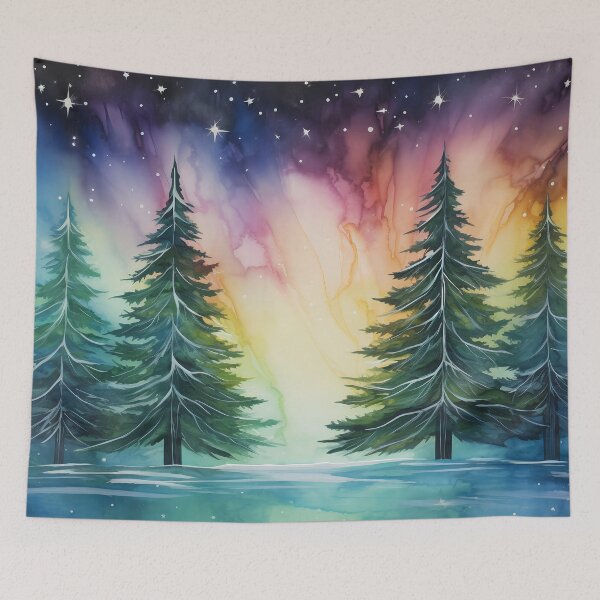 Item preview, Aurora borealis light landscape designed and sold by Art by Lilia.