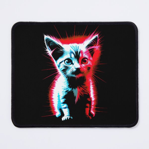 Item preview, Zoned Out - Cyberpunk Cat Zoning Out Kitten designed and sold by Urban-Alien.
