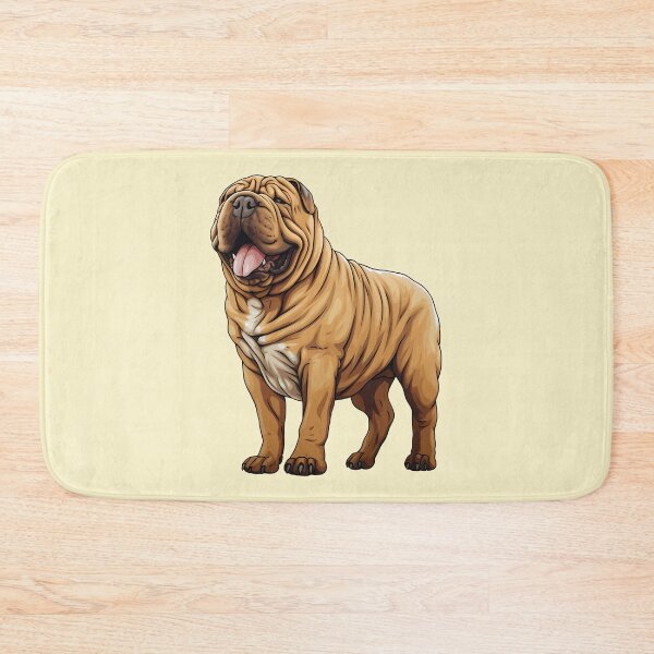 Item preview, Charming Yellow and Creme Shar-Pei Puppy Dog Drawing designed and sold by meganohm.