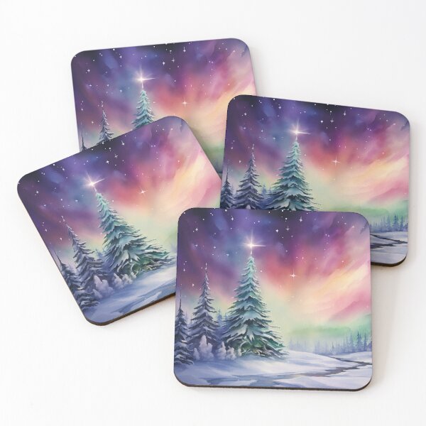 Item preview, Aurora borealis light landscape designed and sold by Art by Lilia.