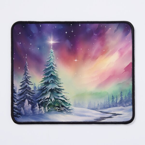 Item preview, Aurora borealis light landscape designed and sold by Art by Lilia.