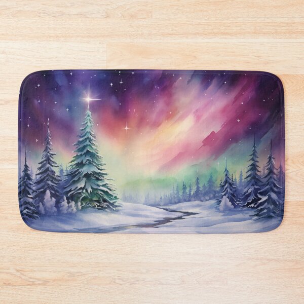 Item preview, Aurora borealis light landscape designed and sold by Art by Lilia.