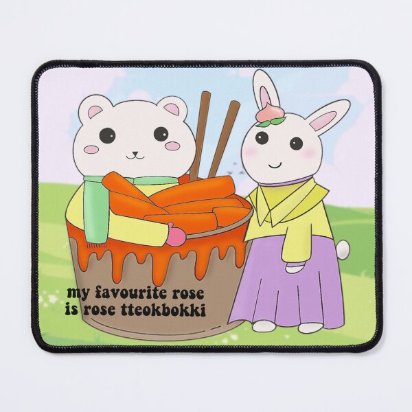 Item preview, bear, rabbit and tteokbokki designed and sold by Seojuandfriends.