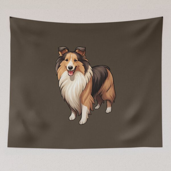 Item preview, Dark Sable Shetland Sheepdog Sheltie Drawing designed and sold by meganohm.