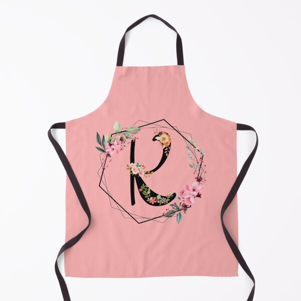 Item preview, K monogram flowers, watercolor designed and sold by OmikronStore.