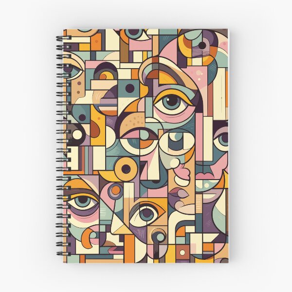 Item preview, Abstract Faces Pattern designed and sold by Ikibrai.