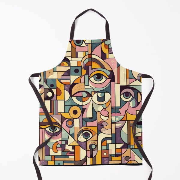 Item preview, Abstract Faces Pattern designed and sold by Ikibrai.
