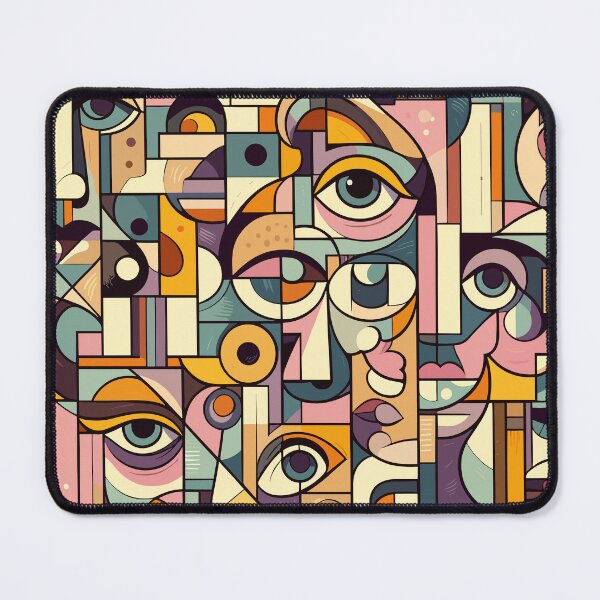 Item preview, Abstract Faces Pattern designed and sold by Ikibrai.