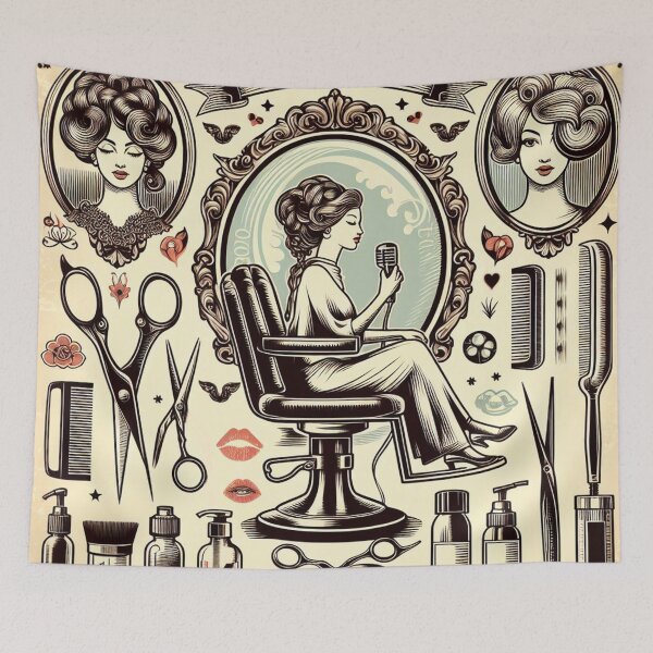Item preview, vintage hair salon designed and sold by maximinano100k.