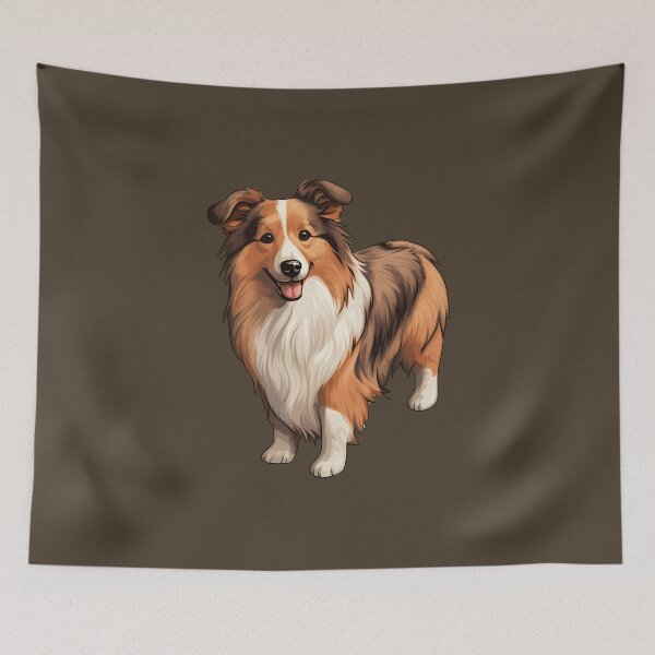Item preview, Mahogany Sable Shetland Sheepdog Sheltie Drawing designed and sold by meganohm.