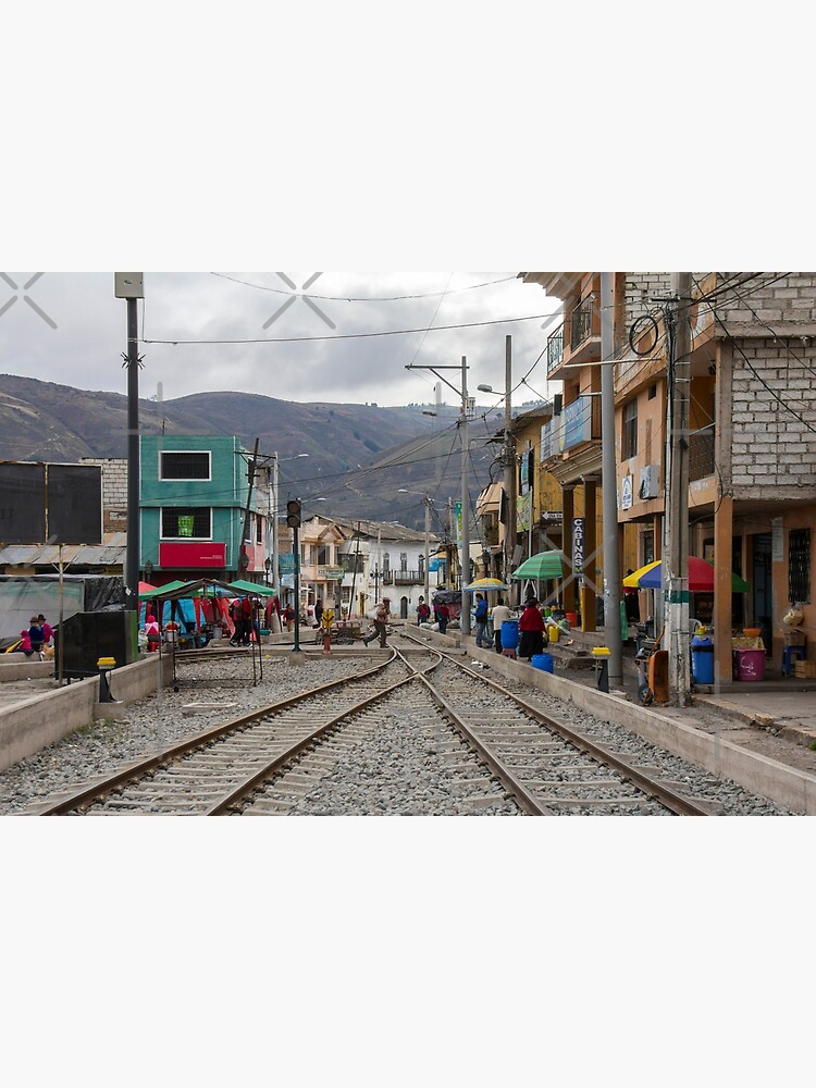 Train tracks through middle of city, Guamote, Ecuador by kpander