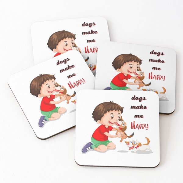 Item preview, dogs make me happy designed and sold by MJOSTORE.