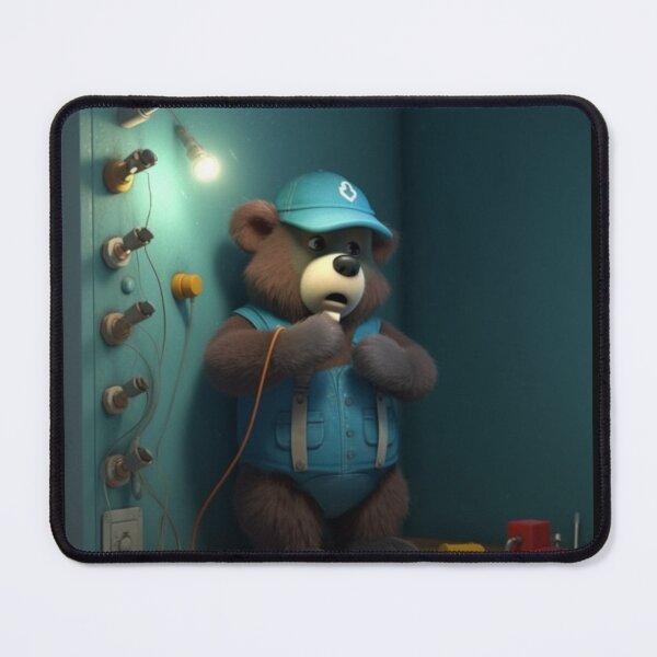 Item preview, Electrician Bear -Blaze designed and sold by Highlandkings.