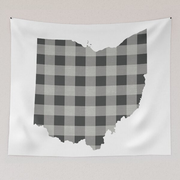 Item preview, Ohio Plaid in Gray designed and sold by Maren Misner.