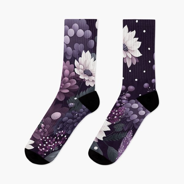 Item preview, Lavender Polka Dot Bloom - Dark & Light Purple Floral Elegance designed and sold by PaintbrushPlace.