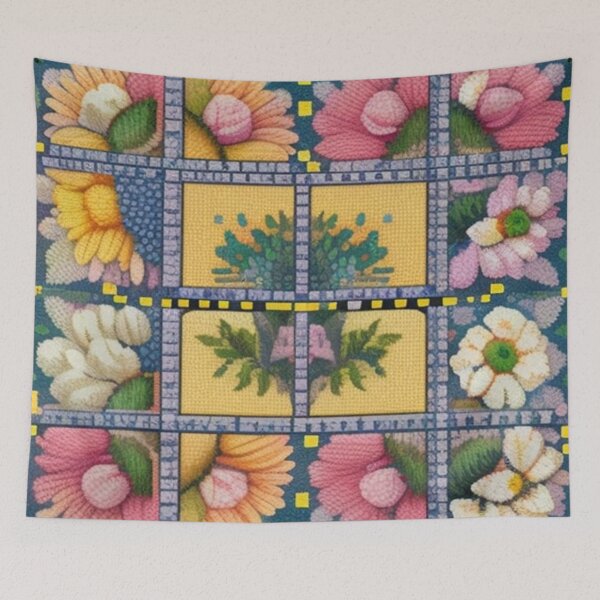 Item preview, Floral Patchwork design  designed and sold by Roxburylane.