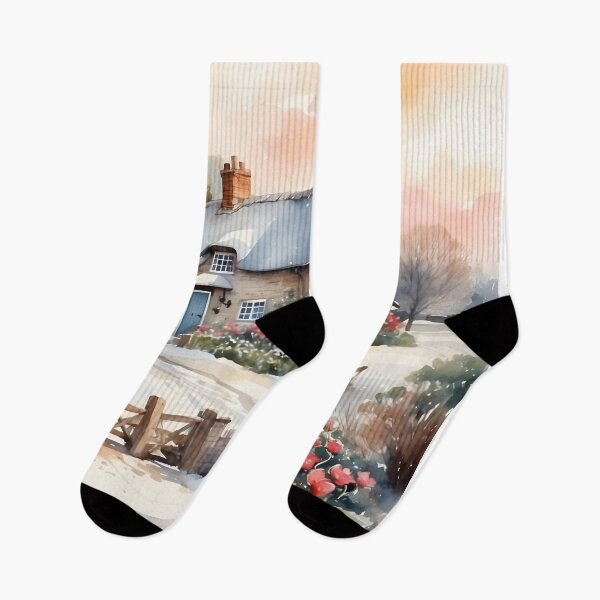 Item preview, English cottage house style with watercolor painted designed and sold by Jayjaynaenae.