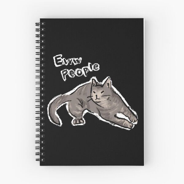 Item preview, Funny Cute Cat Meme Eww People Black Background Design by Zeesdesign on Redbubble designed and sold by ZEESDESIGN.