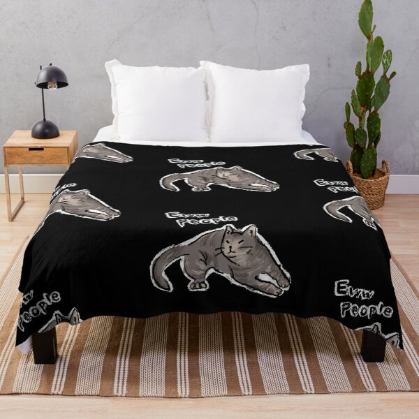Item preview, Funny Cute Cat Meme Eww People Black Background Design by Zeesdesign on Redbubble designed and sold by ZEESDESIGN.