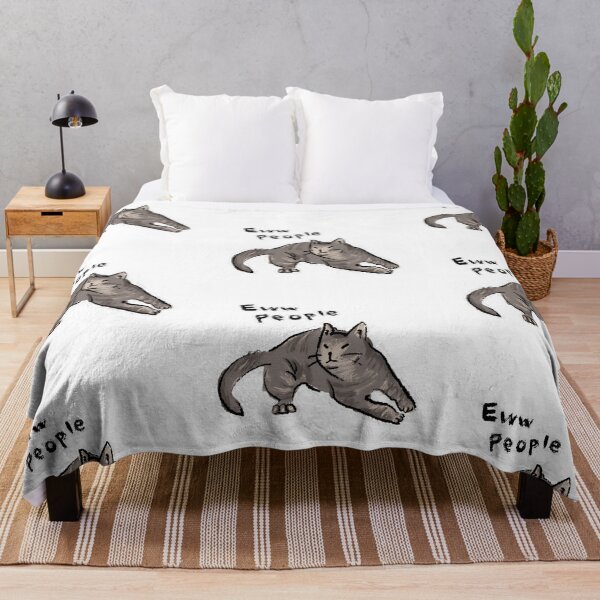 Item preview, Funny Cute Cat Meme Eww People Design by Zeesdesign on Redbubble designed and sold by ZEESDESIGN.