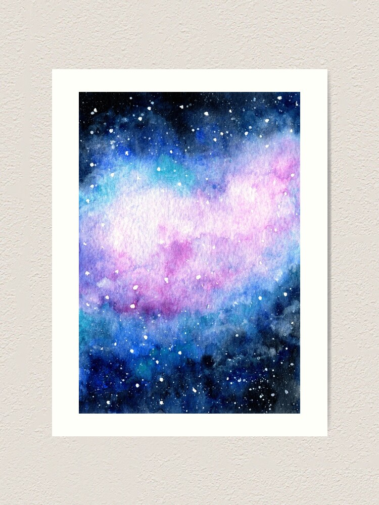 Watercolour Galaxy Cotton Print