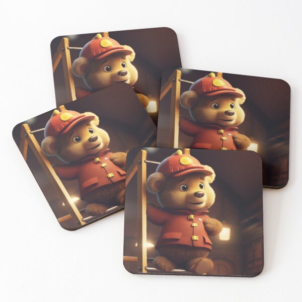 Item preview, Fireman Bear - Biscotti designed and sold by Highlandkings.