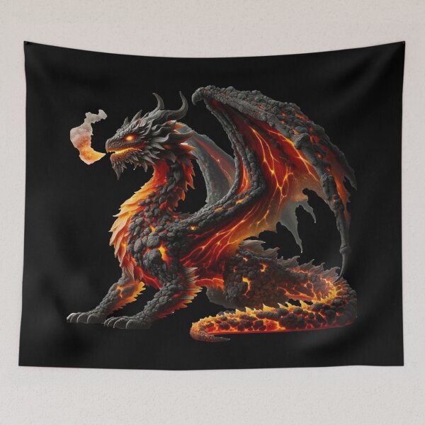 Item preview, Lava Dragon designed and sold by MythLegendLore.