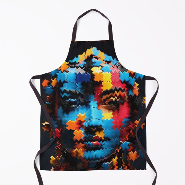 Aperçu de l'œuvre visage de femme 3d d'art cubiste dans de multiples taches colorées créée et vendue par Carlos Gudino.
