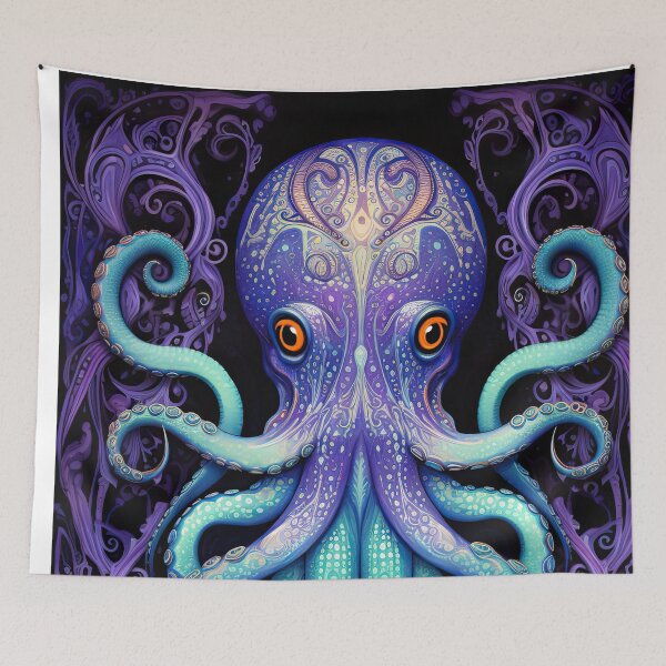 Item preview, Lady Octopus designed and sold by Hawk Lake Art.