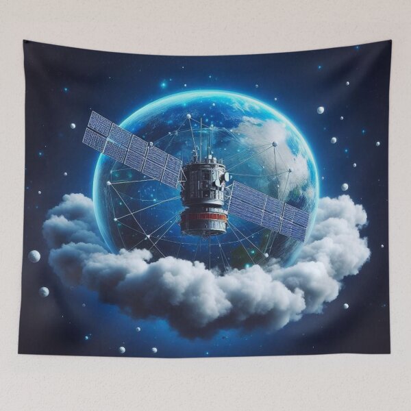 Item preview, Earth and satellites. designed and sold by growing-mom.