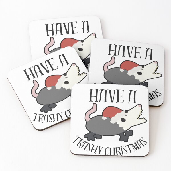 Item preview, Have A Trashy Christmas Funny Opossum Possum  designed and sold by doodledont.