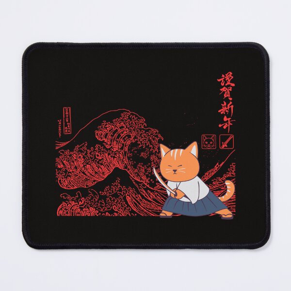 Item preview, Cat Samurai And The Great Wave designed and sold by Agunikyle.