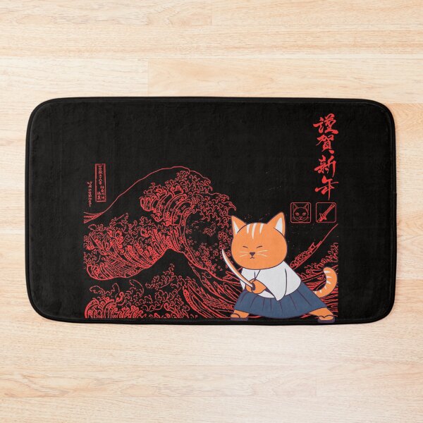 Item preview, Cat Samurai And The Great Wave designed and sold by Agunikyle.