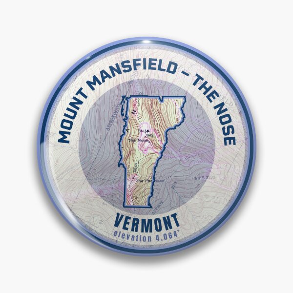 Item preview, Vermont Mountain Map - Mount Mansfield The Nose designed and sold by Willz Designz.