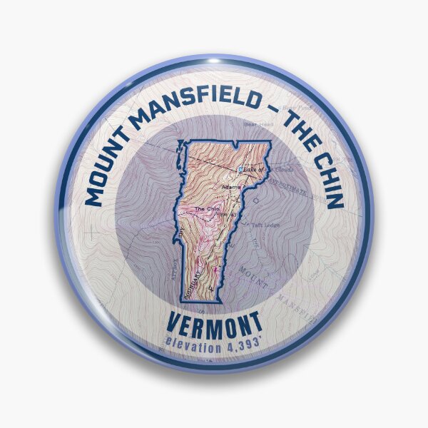 Item preview, Vermont Mountain Map - Mount Mansfield Chin designed and sold by Willz Designz.