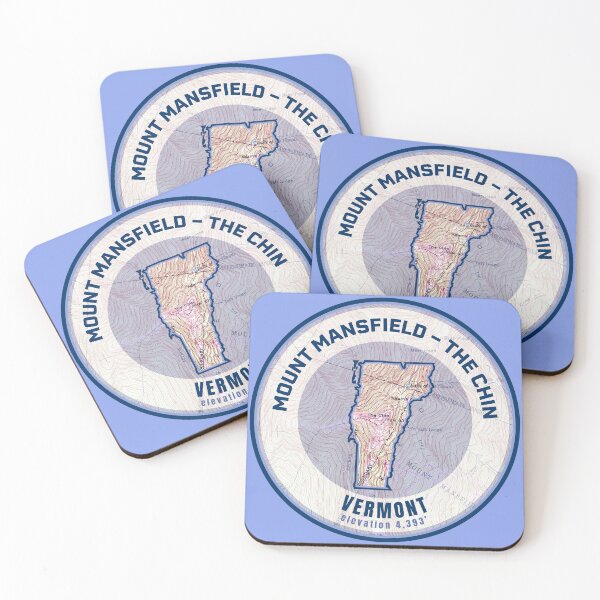 Item preview, Vermont Mountain Map - Mount Mansfield Chin designed and sold by Willz Designz.