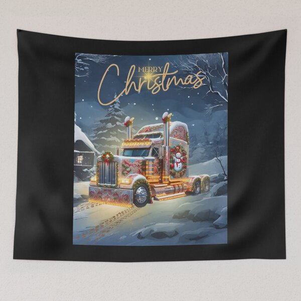 Item preview, Merry Christmas big rig  designed and sold by SeeingBeyond.