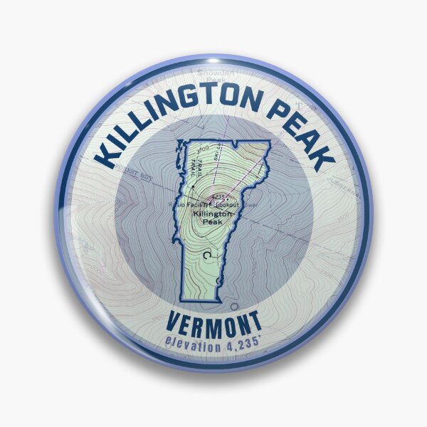 Item preview, Vermont Mountain Map - Killington Peak designed and sold by Willz Designz.