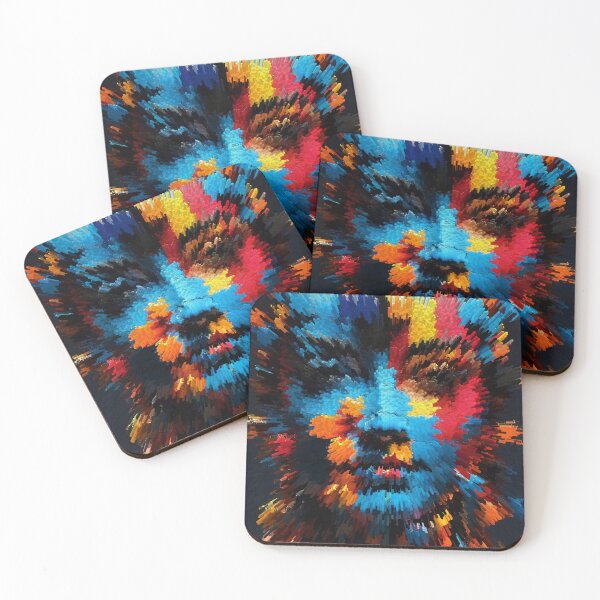 Item preview, Cubism art 3d woman face in multicolor explosion designed and sold by Carlos Gudino.